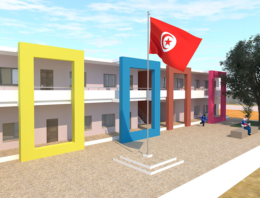 Concours Pour La Construction D Une Ecole Primaire Et D Un Lycee A El Awabed Face Pro